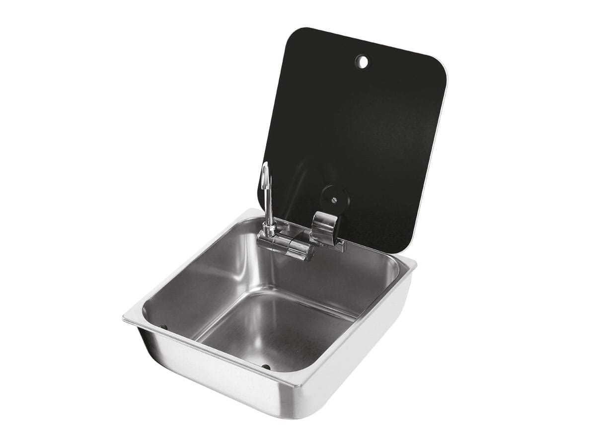 CAN Square Sink with Glass Lid LR1760
