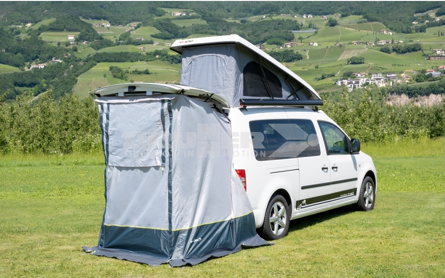 Tailgate Tent VW Caddy - Brunner Pilote - Camper Happy