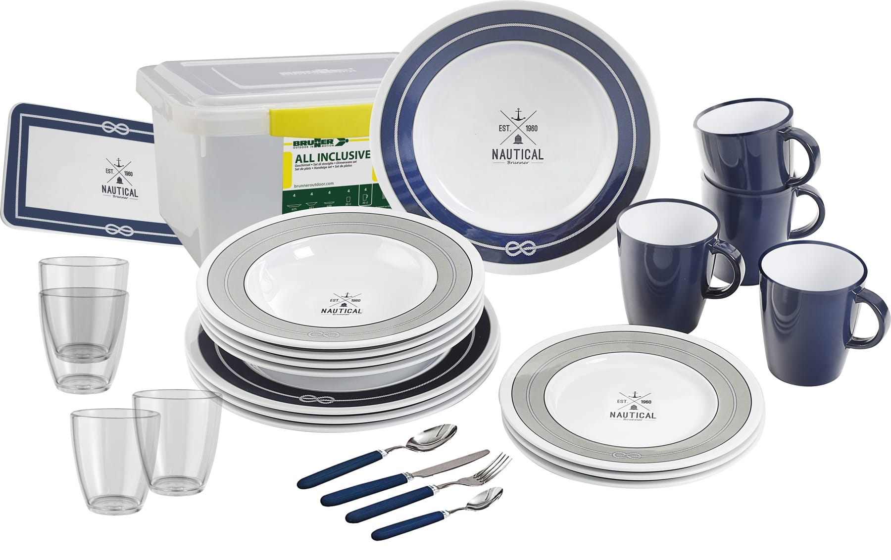 Nautical Themed Camping Tableware
