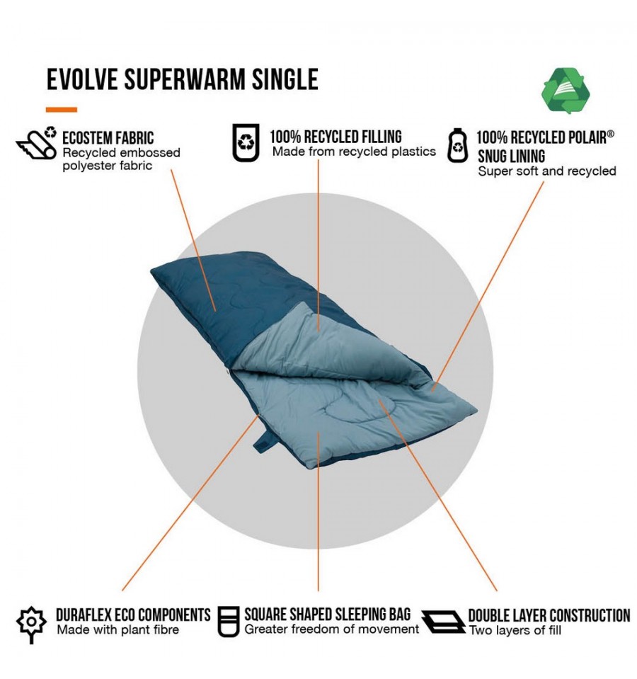 Environmentally Friendly Super-Warm Sleeping Bag Vango Evolve