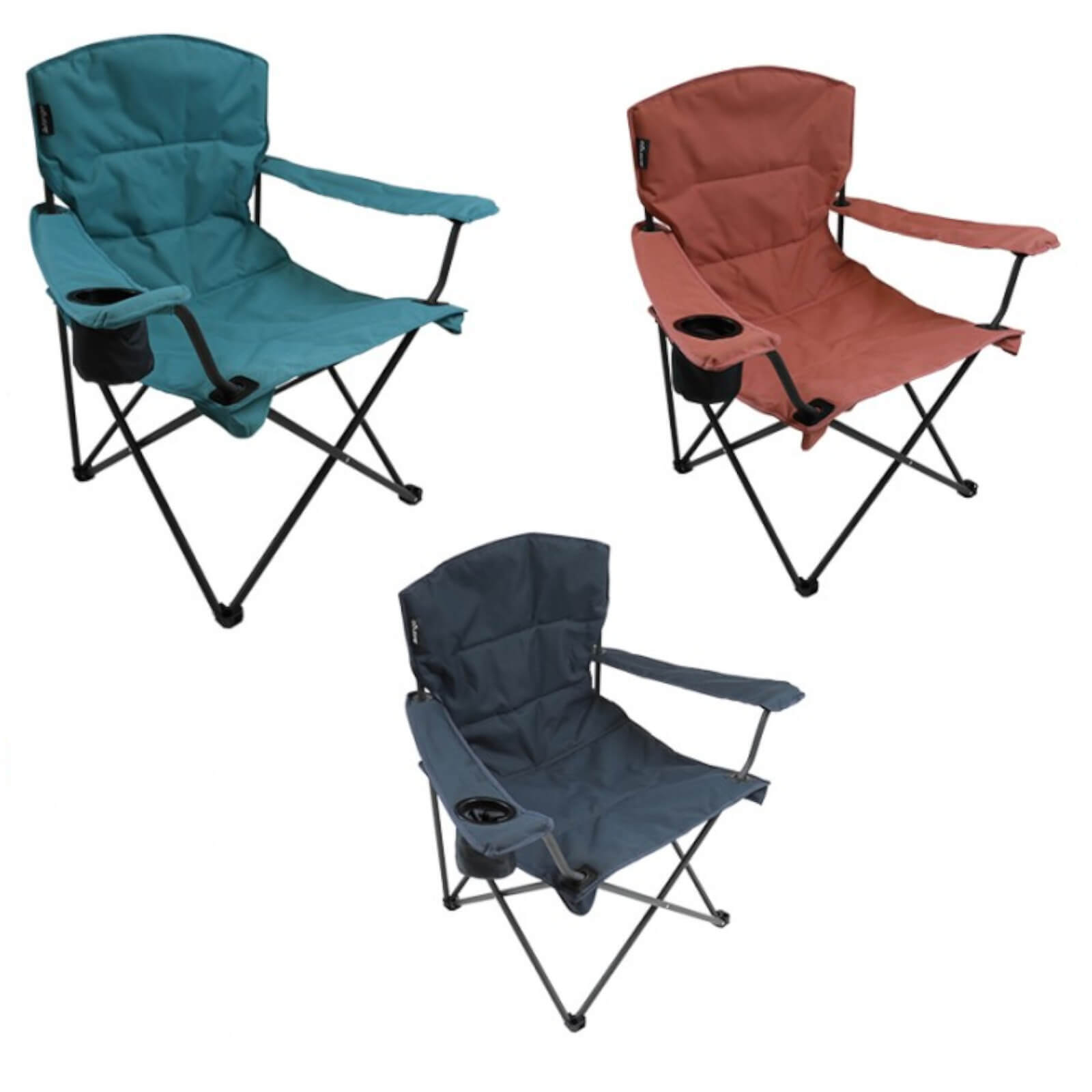 Vango Malibu Value Camping Chair in Red Green or Grey